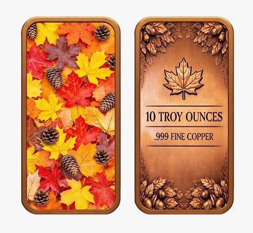 10oz 999 copper canada - 10oz, .999
