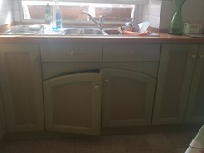 cucina usata scavolini verde con elettrodomestici, frigorifero, forno, lavastovi