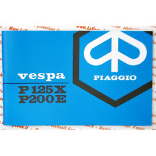 Libretto uso e manutenzione per VESPA P 125 X P150X P 200 E PX PE prima serie da