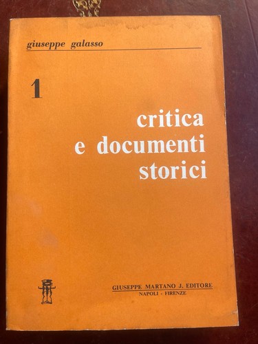 Giuseppe galasso critica - galasso, –