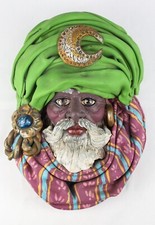 Scultura statua Testa di Moro, o Re Magio, in Terracotta