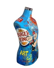 Scultura Manichino Pop Art Popeye Dipinto Arte Contemporanea Braccio di Ferro