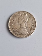 Moneta argento 1958 Italia 500