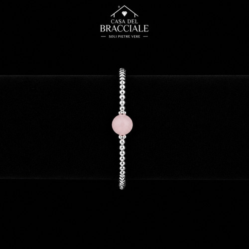 Bracciale pink ball - bracciale, ematite
