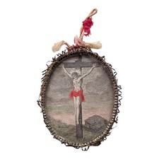 *HH* Altarino Scapolare Ex Voto Croce Religiosa Votiva Devozionale Gesù Cristo