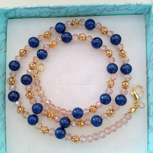 Collana lapislazzuli cristallo - lapislazzuli,