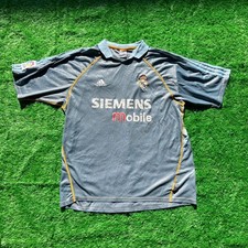 Real Madrid 2003/04 Adidas Third Football Shirt XL Mens Vintage Soccer Jersey