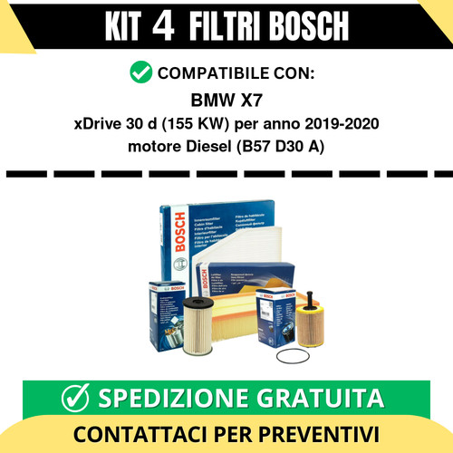 Kit bosch filtri tagliando - bosch, 4