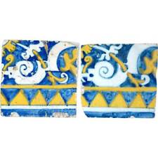 Rara coppia antiche piastrelle