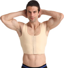 Body Shaper Chest Binder Compressione Piatta 3 File Gilet Busto Busto Corsetto