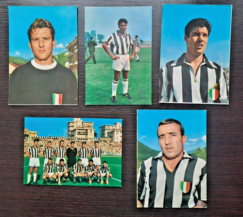Juve 5 cartoline squadra - -,