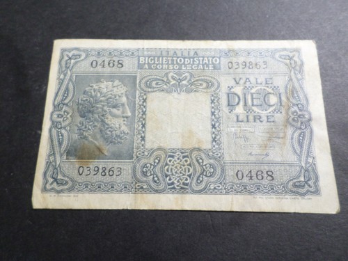 Italie italia billet de - -, 10