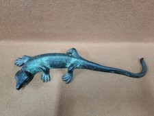 LEZARD EN BRONZE PATINE VERTE BECARA 1964