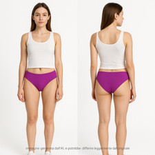 Golden Point Costume Slip Da Donna Viola Mare Estivo Sexy Modello Culotte Comodo