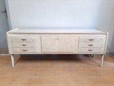 MOBILE BAR LUNGO CON CASSETTI ANNI  '50 FINITURA MATERICA EFFETTO PIETRA