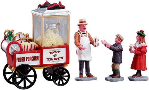 Venditore popcorn villaggio - venditore, di
