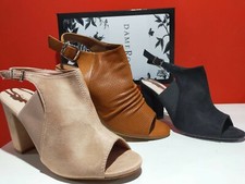 SANDALI DONNA TACCO  CLASSICI ELEGANTI  nero cuoio rosa 41 40 39 38 37 36 35 VV