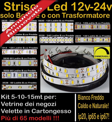 Strisce led bianche - -, 24v