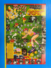 RARO POSTER GIOCO DELL'OCA TUTTI AL BASKET ALL STAR GAME ANNI 80