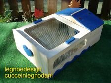 CASETTA PER TARTARUGHE DI TERRA CON TERRARIO RETE 60x40x21