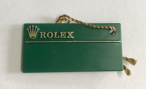 Rolex green tag hangtag - green,