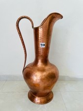 Porta ombrelli in rame artigianale alto con manico