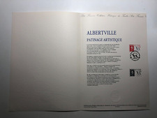 1990 Francia Folder Pattinaggio Artistico Olimpiadi Invernali Albertville '92
