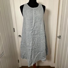 Abito smanicato in lino