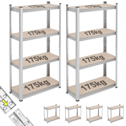 Set scaffali metallici 4 - metallici,