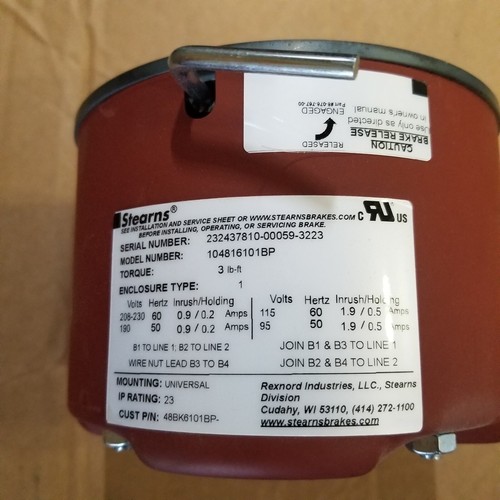 Stearns 104816101bp freno - stearns,