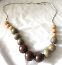 Collana legno grossa etnica - in,