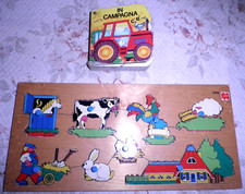 Libro Educativo: IN CAMPAGNA c'é,,,-Le Coccinelle 1992 + Tavoletta JUMSO .   Sol