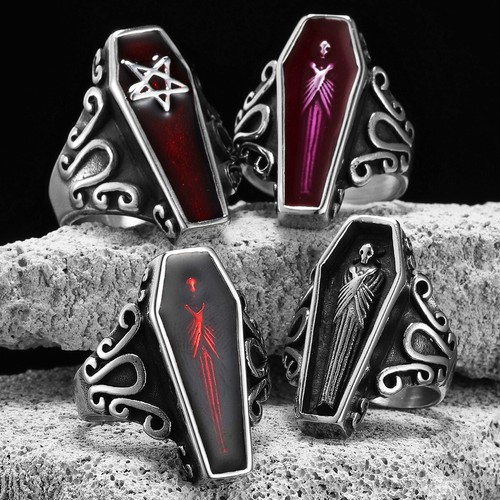 Anello uomo punk gotico - anello,