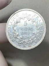 r58_280) FRANCIA REPUBLICA  - 5 Franchi 1875 A