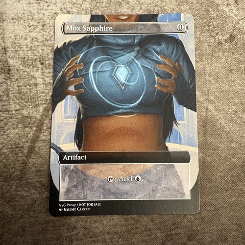 Mox sapphire custom - sapphire-, mtg