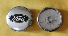 2 PEZZI COPPE COPRIMOZZO CERCHI IN LEGA COMPATIBILI FORD 60MM SILVER