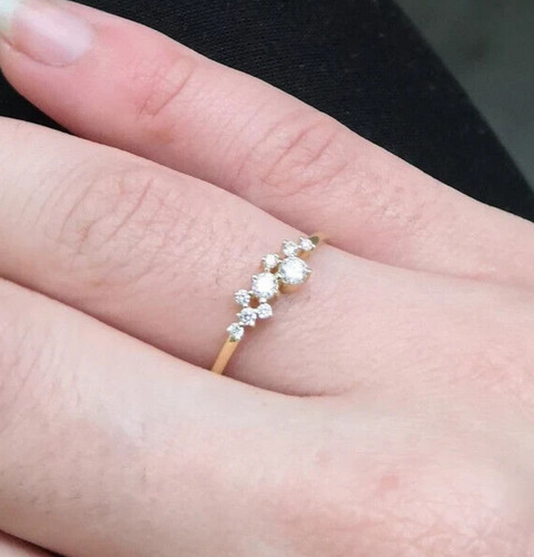 Anello grappolo oro - a,