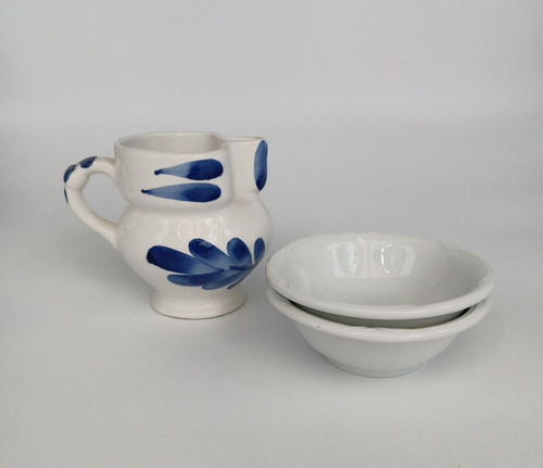 Bricco latte vintage dipinto - bricco,
