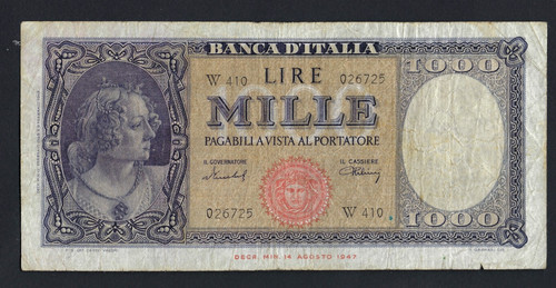 Repubblica italiana 1000 lire - italiana,