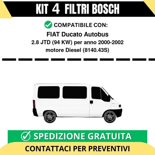 Kit filtri bosch fiat ducato - bosch,