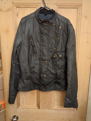Giacca cerata belstaff nera - belstaff,