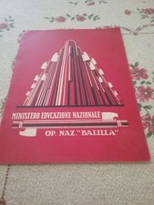 Pagella Epoca Fascista Ministero Educazione Naz. Opera Balilla anno 1930-31