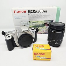 Canon EOS 300 fotocamera reflex pellicola 35 mm + kit obiettivo 28-90 mm reflex fotografia vintage