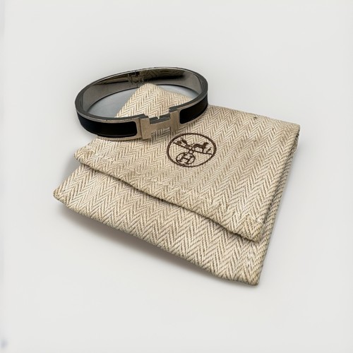 Bracciale nero hermès clic - hermès,