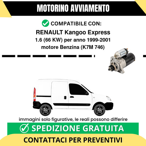 Motorino avviamento renault - avviamento,