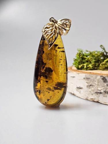 Collana ambra verde - ambra, pietra