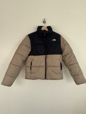 Giacca North Face taglia media grigia nera puffer coat Saikuru imbottita isolata