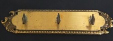 VINTAGE VECCHIO APPENDINO APPENDIABITO ATTACCAPANNI OTTONE LAVORATO 3 GANCI