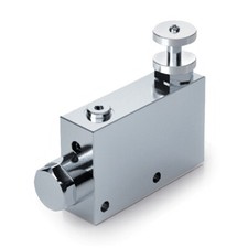 VALVOLA PRIORITARIA A 3 VIE VPR3 PER OLEODINAMICA IN ACCIAIO ZINCATO MAX 350 BAR