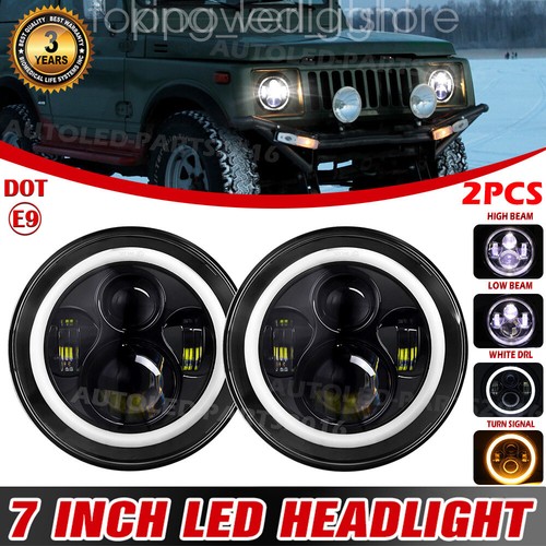 Coppia fari led tondi - 7",